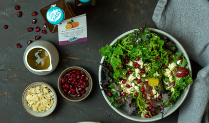 Rezept Grünkohlsalat mit Winteroragen Balsam Essig