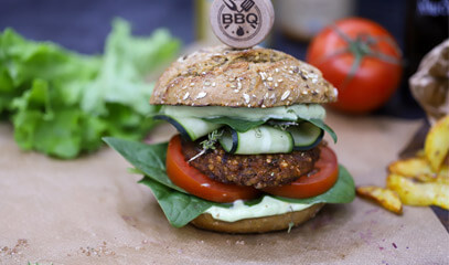 Veggie-Burger mit Avocado-Mayonnaise Rezept vegetarischer Burger mit Advocadomayonaisse