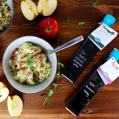Kohlrabi-Apel-Salat mit Bacon